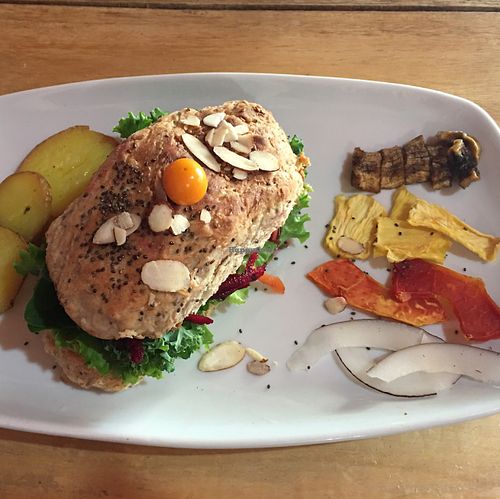 Green Volcano Sanwich at Organico Fortuna in La Fortuna