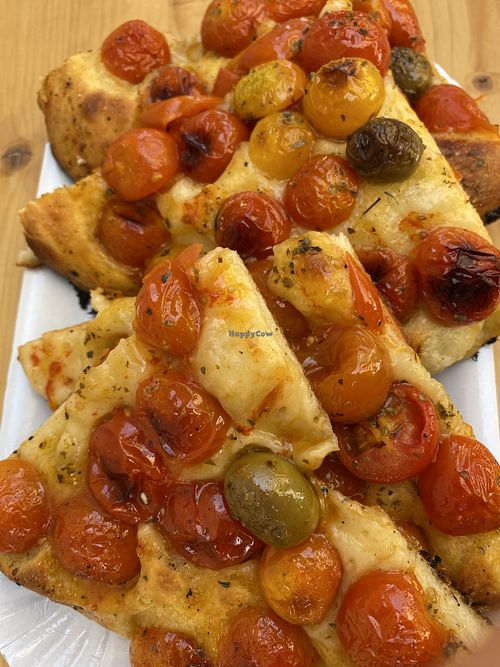 vegan focaccia   at La Pupetta in Bari