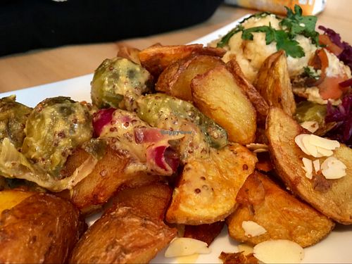 mixed plate from buffet at Sattgrün in Essen