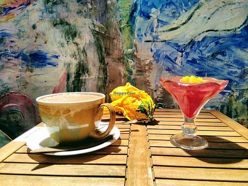 Chia Strawberry puding,  at bistRAW & Tea in Prague