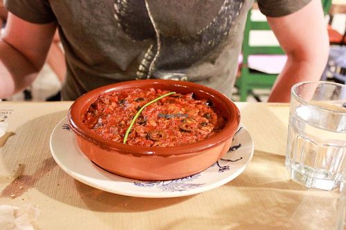 moussaka at La Libelula Vegan Cafe in Fuengirola