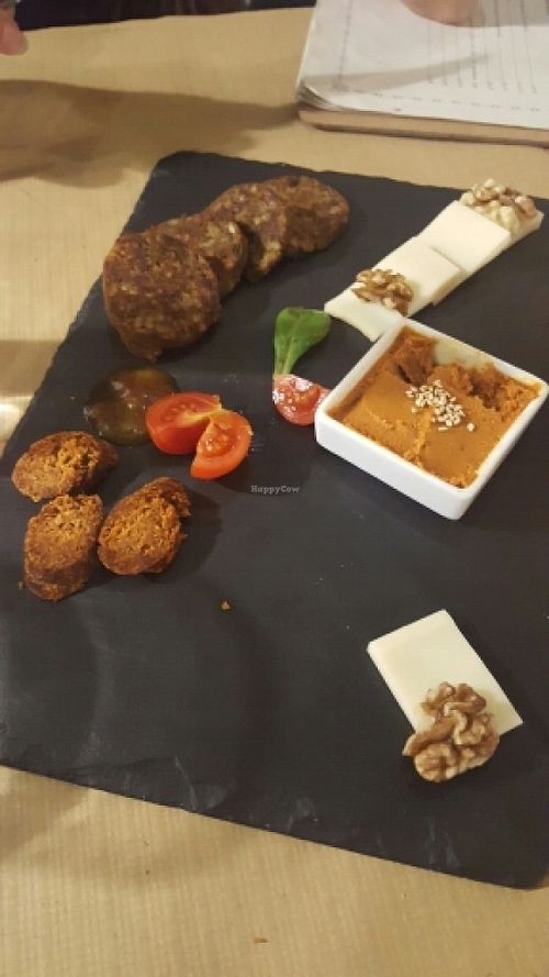 vegan starter at La Libelula Vegan Cafe in Fuengirola