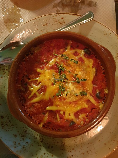 Musaka at La Libelula Vegan Cafe in Fuengirola