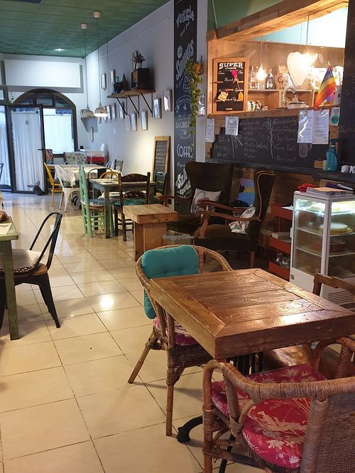 Inside at La Libelula Vegan Cafe in Fuengirola