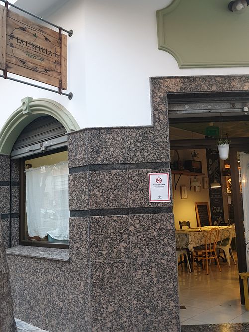 Ourside at La Libelula Vegan Cafe in Fuengirola