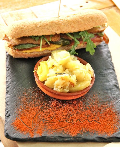 Bocadillo sandwich.  at La Libelula Vegan Cafe in Fuengirola