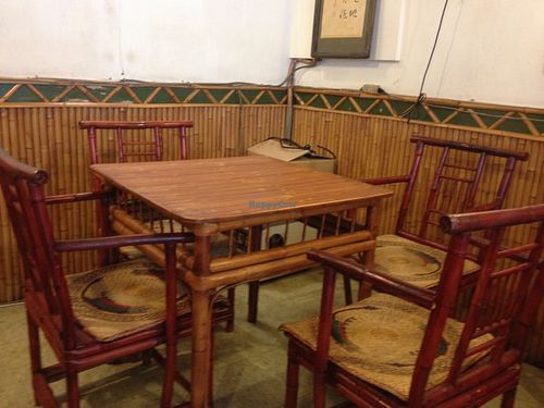 Table at Xiao shan fang Vegetarian Food in Taichung