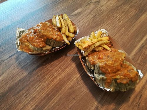 vegan rodeo and chips at Telopreparoio in Tarquinia