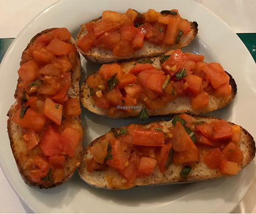 Vegan Bruschetta (ordered with no extra oil) at Manifattura Di Gelato in Calheta