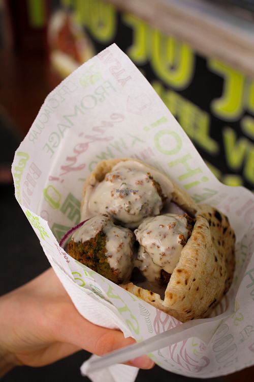 falafel pitta at Falafel Vegano - Food Stall in Barcelona