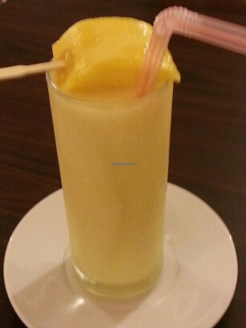 mango coconut shake at Veggie Bean in Koh Samui