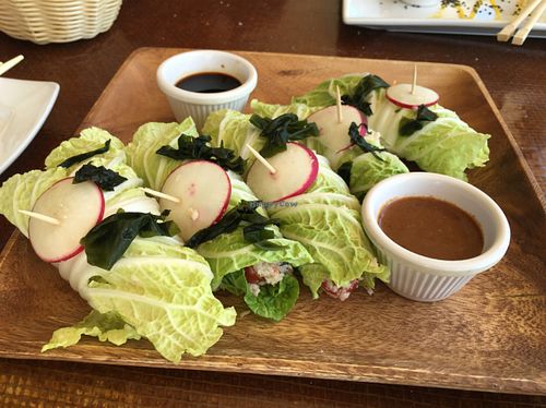 raw rolls .. yammi  at Full Bloom in Miami Beach