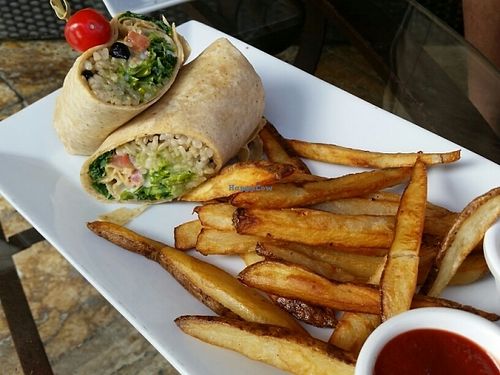 burrito with fries at Full Bloom in Miami Beach