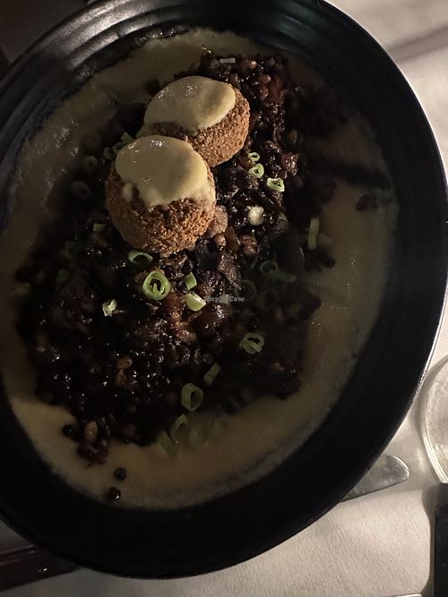 Mushroom mujadara  at Full Bloom in Miami Beach