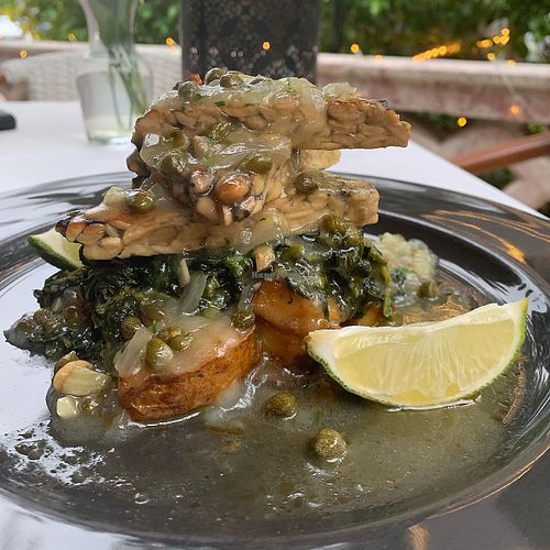 Tempeh Piccata at Full Bloom in Miami Beach