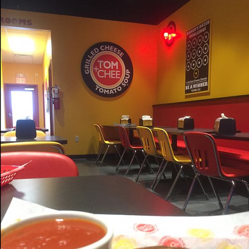 interior at Tom + Chee in Evansville