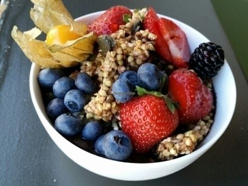 acai bowl at The Hive of Vyner St in East London