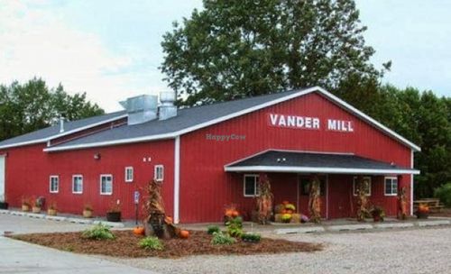 Picture of building on Halloween at Vander Mill in Spring Lake