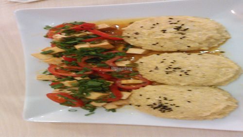 polenta and tofu at BIOFresh in Timisoara