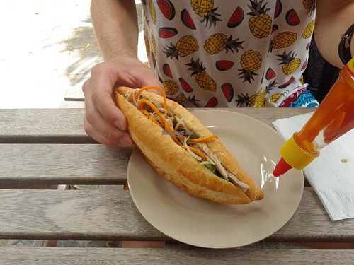 Vegan ban mi  at Karma Waters in Hoi An