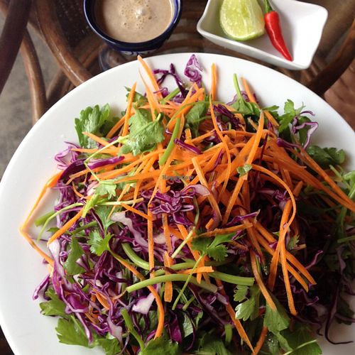 Cabbage & celery salad at Karma Waters in Hoi An
