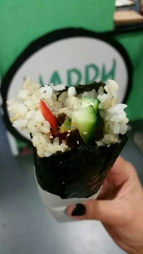 Hoisin Duck Maki  at Happy Maki in Brighton