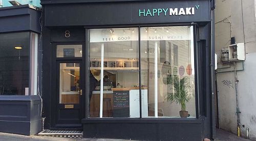 Healthy super tasty unique Happy maki vegan sushi iLove this place ! 
 at Happy Maki in Brighton