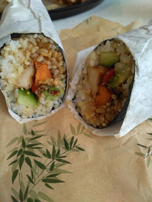 Fully Loaded Sushi (roast 'chicken') at Happy Maki in Brighton