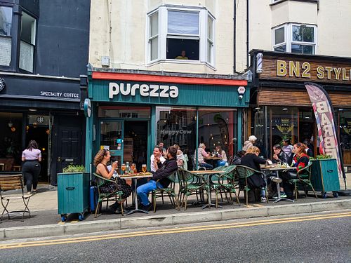Outside of Purezza at Purezza in Brighton