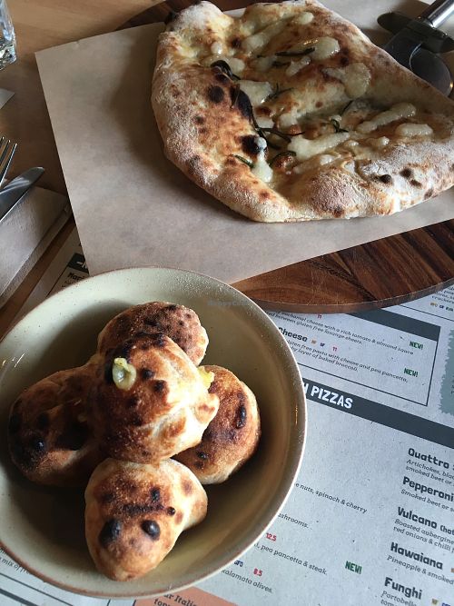 Cheesy dough balls at Purezza in Brighton