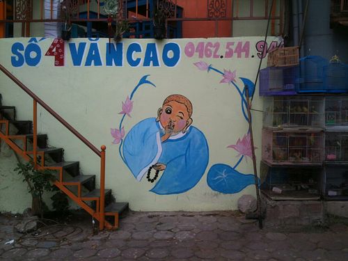 Nice paintings at Ong But in Hanoi