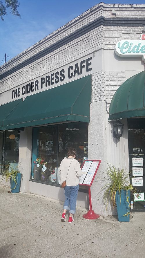 Menu at Cider Press Pub in St Petersburg