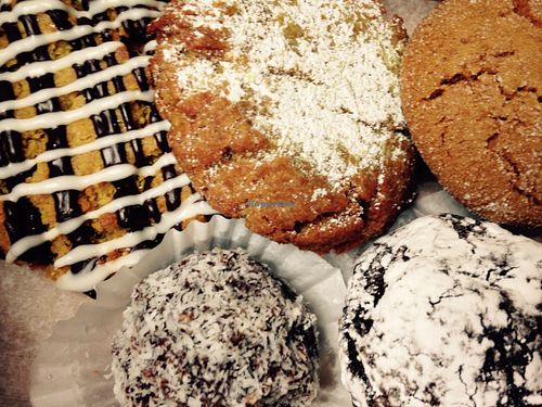 Oh vegan gluten-free goodies! at Bam Bam Bakery in Portland