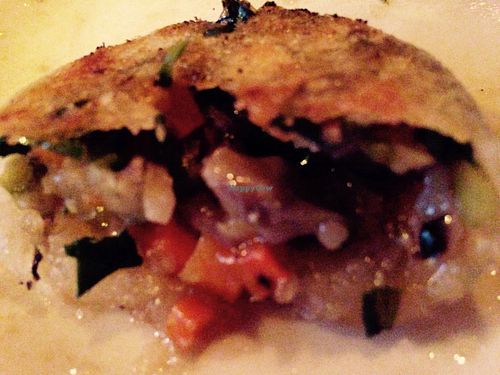 Inside the chive mushroom dumpling at Empire Chinese Kitchen in Portland