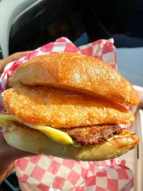 Breakfast Sammy at Cycle Dogs in Seattle