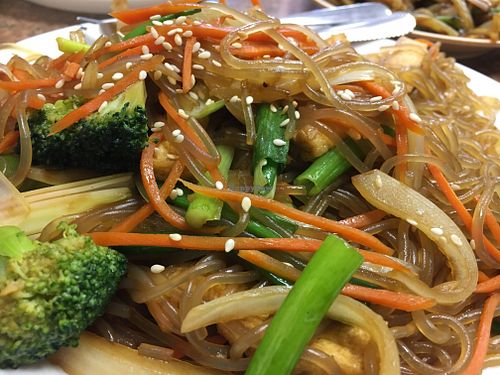 Korean noodles at Pho Vegan Asian Cuisine in Rocklin