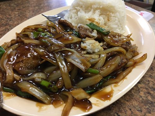 Mongolian Mock beef at Pho Vegan Asian Cuisine in Rocklin