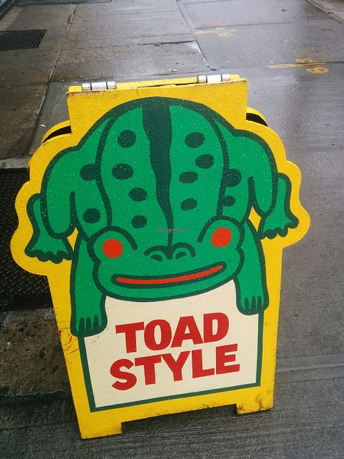 Sidewalk at Toad Style in Brooklyn