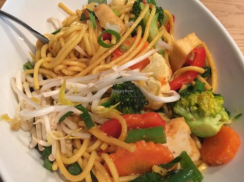 drunken noodles at Veggo Sizzle in Adelaide