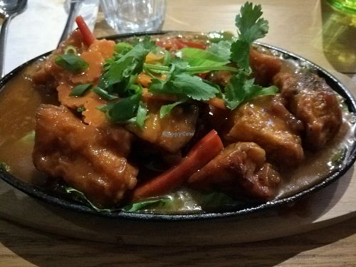 Sizzle eggplant  at Veggo Sizzle in Adelaide