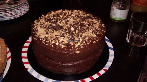 Chocolate cake at La Besnéta in Barcelona