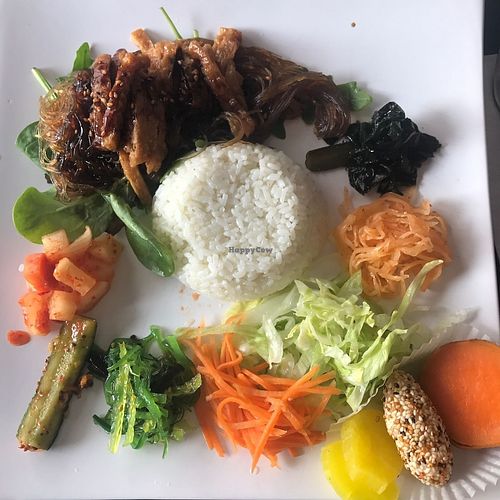 vegan bibimbap at Galleri Cafeet in Vadstena