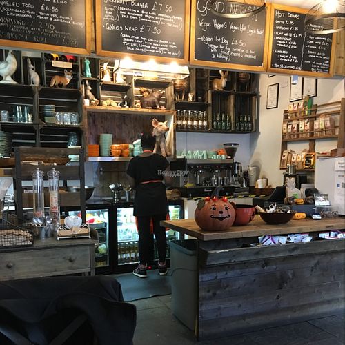 counter at Vegan Hippo in London