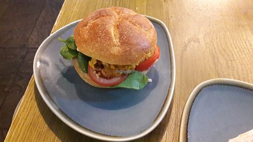 Pumpkin Burger October 2016 at Vegan Hippo in London