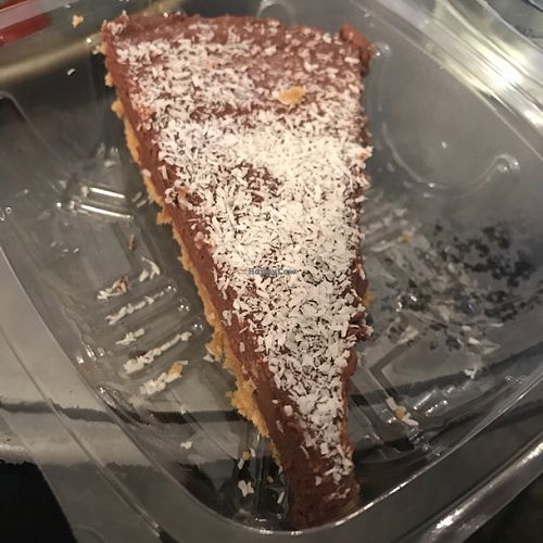 chocolate cake at Vegan Hippo in London