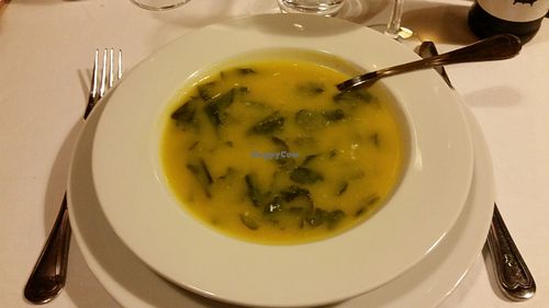 Delicious fresh and organic vegetable soup at Pousadela in Amarante
