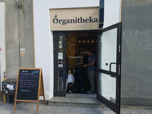 outside at Organitheka in Warsaw