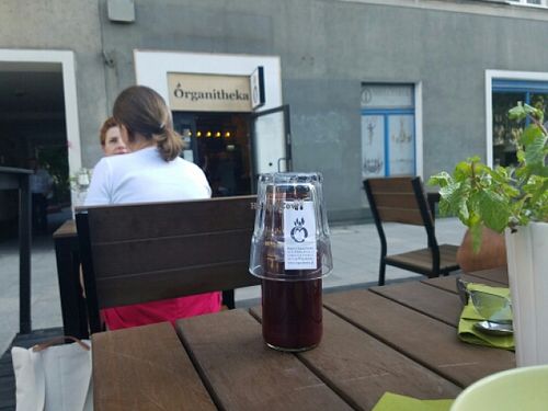 Beet Juice at Organitheka in Warsaw