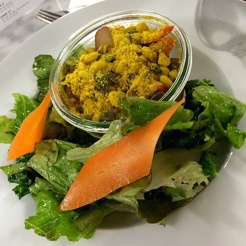 Cafe Pinson - Vegetables crumble  at Cafe Pinson - Galeries Lafayette in Paris