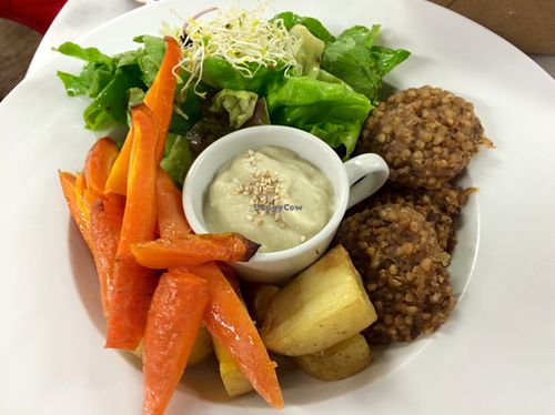 plate de jour  at Cafe Pinson - Galeries Lafayette in Paris